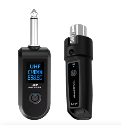 Convertidor de micrófono inalámbrico UHF
